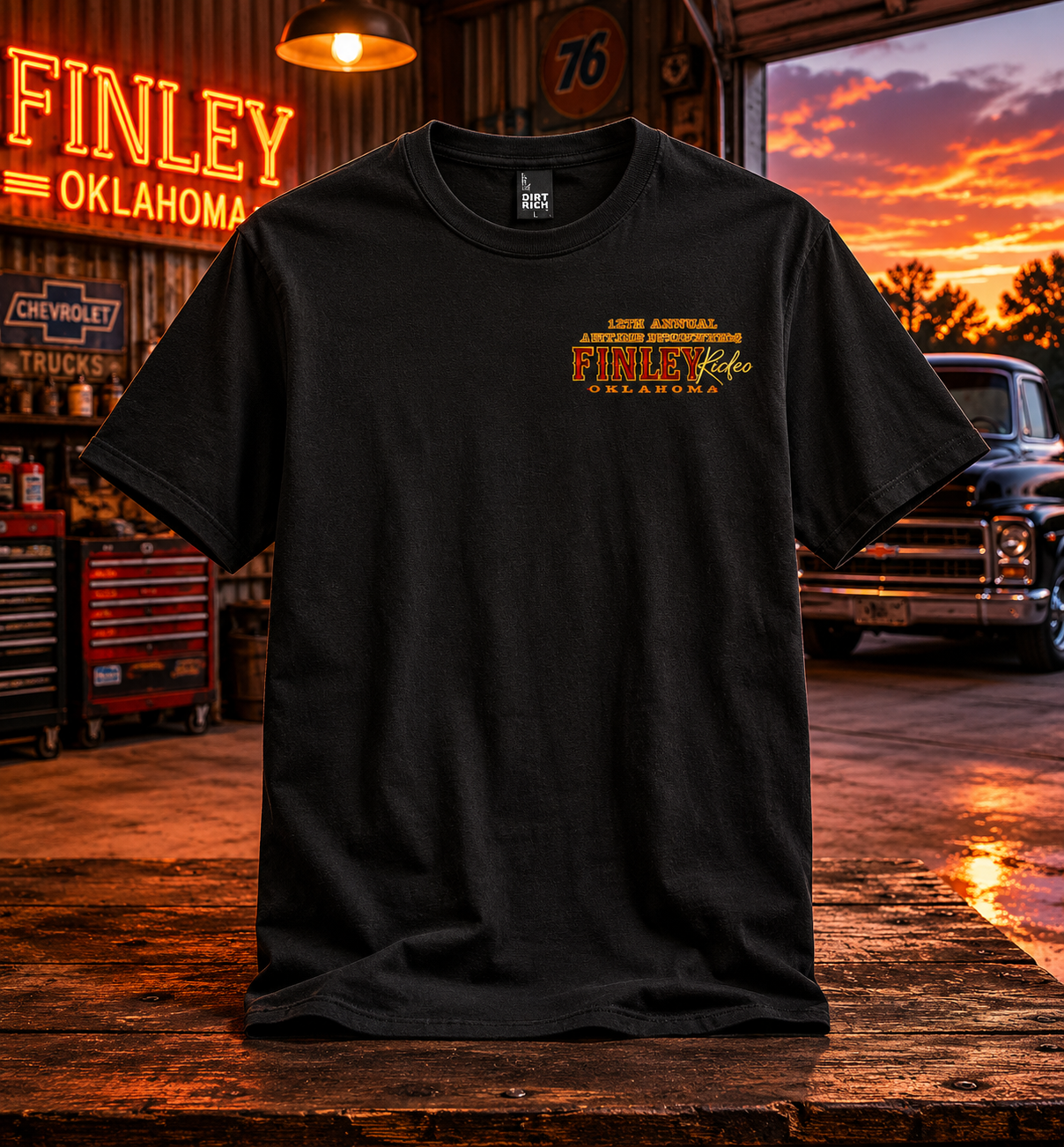 12th Annual Antlers Homecoming Finley Rodeo 2026 Limited Edition Event T-Shirt - TRI-BLEND