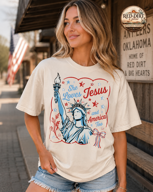 She loves Jesus and America too